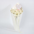 Ivory Love Rose Cone Bouquet
