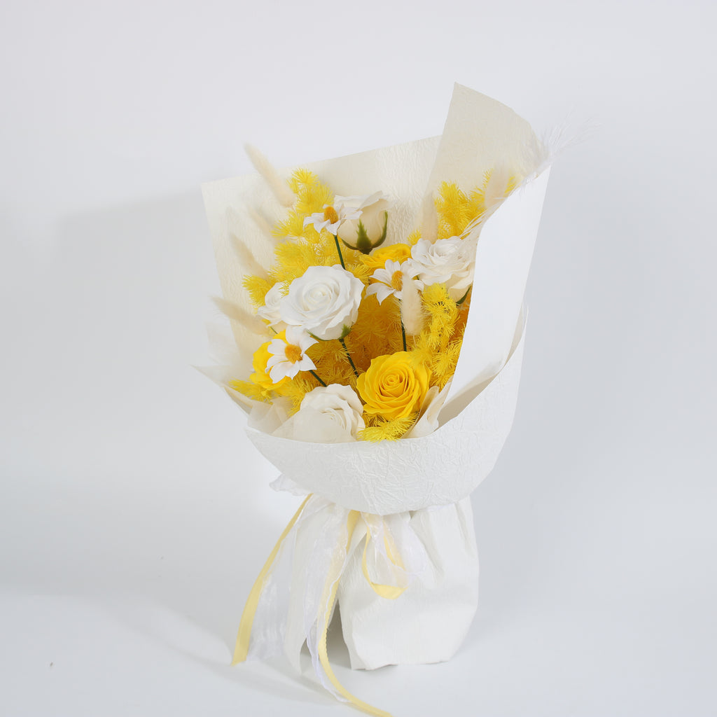 Sunshine Elegance Preserved Rose Bouquet