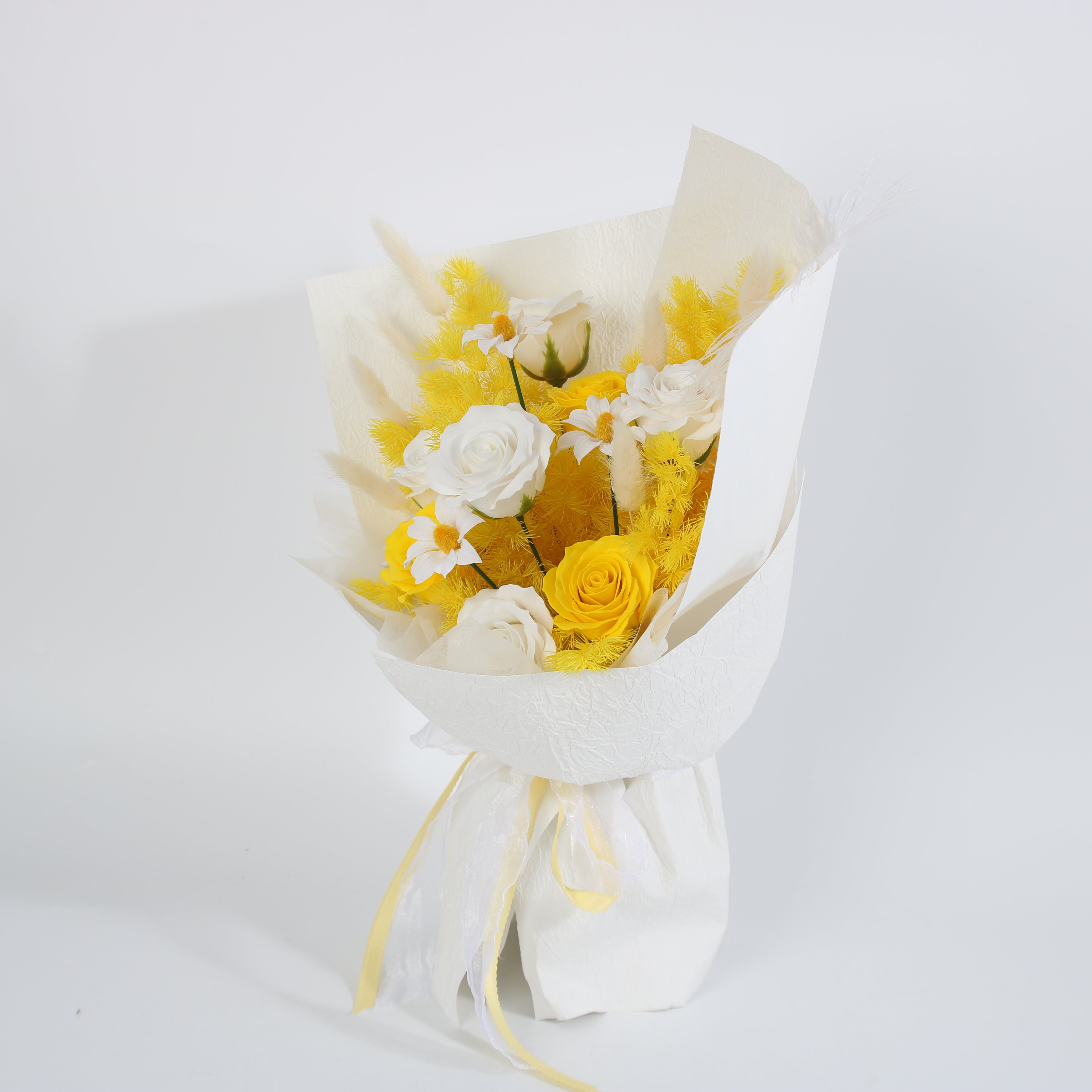 Sunshine Elegance Preserved Rose Bouquet
