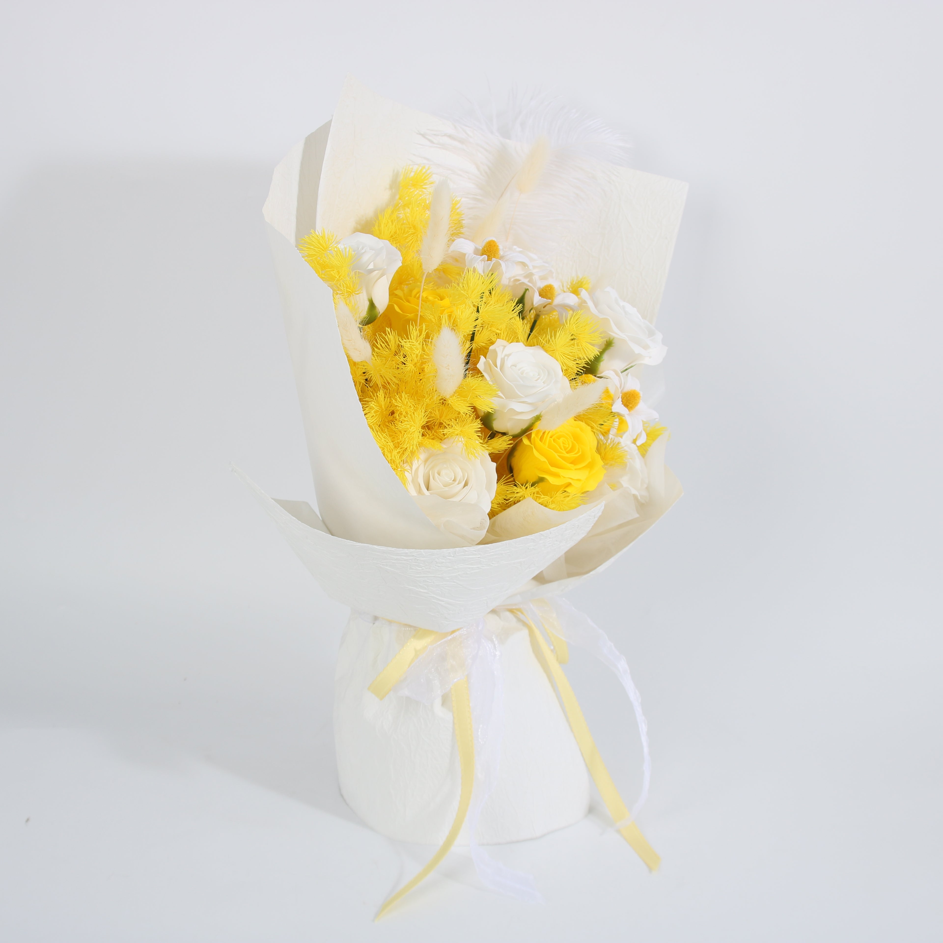 Sunshine Elegance Preserved Rose Bouquet