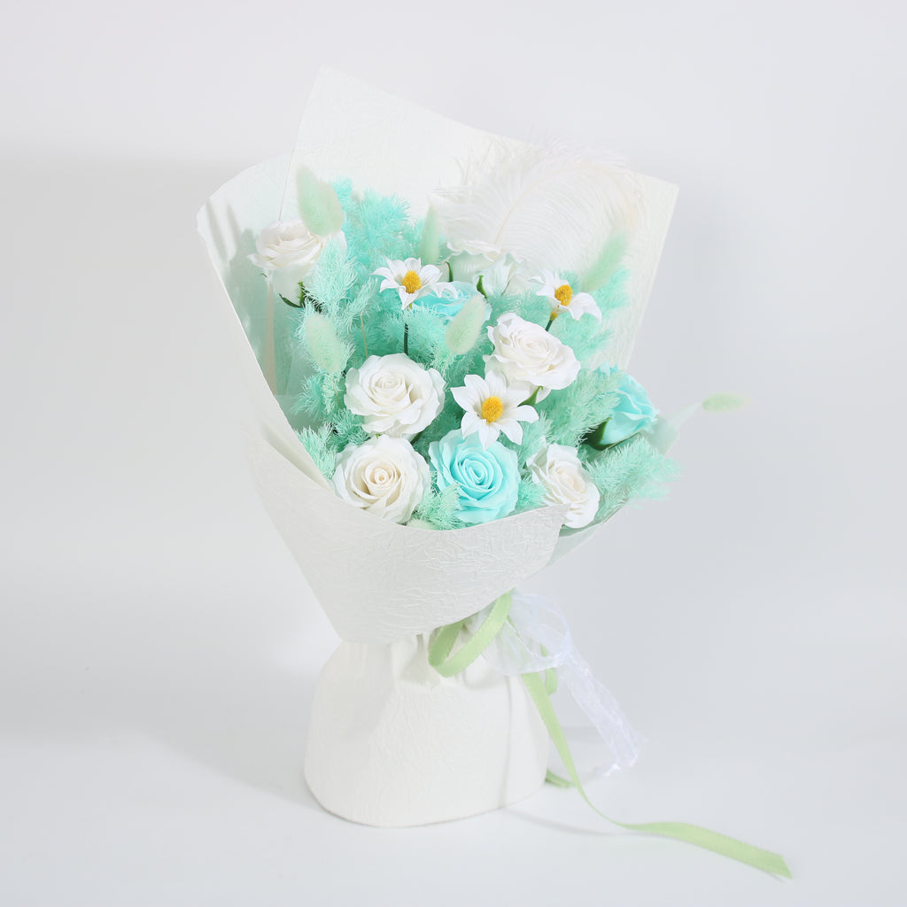 Mint Serenity Preserved Rose Bouquet