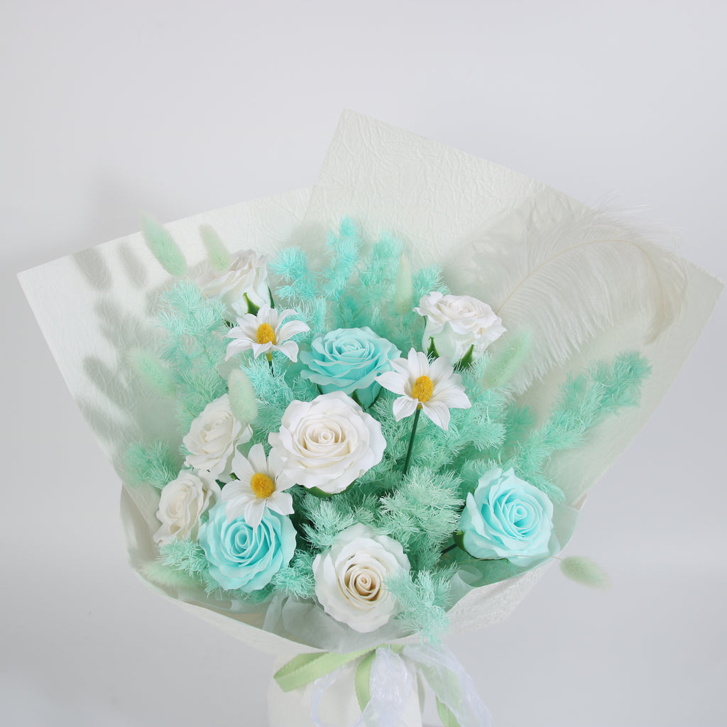 Mint Serenity Preserved Rose Bouquet