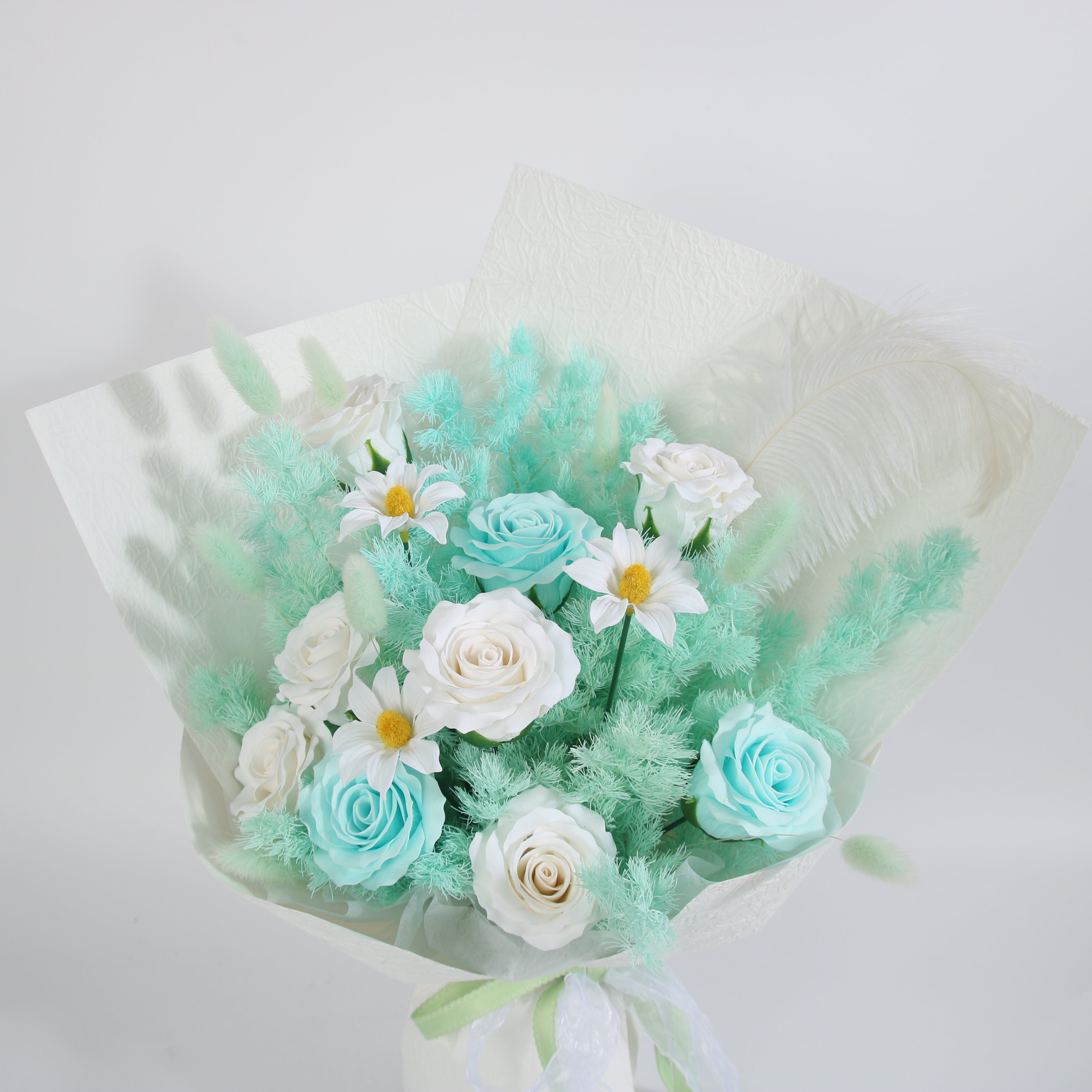 Mint Serenity Preserved Rose Bouquet