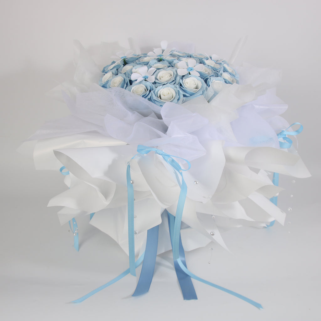 Blue Serenity Preserved Rose Bouquet