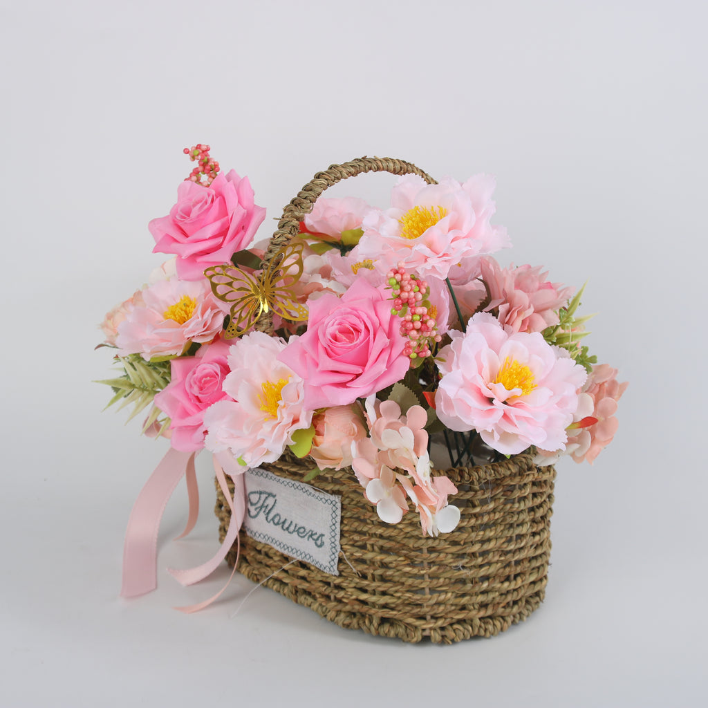 Rose Butterfly Basket
