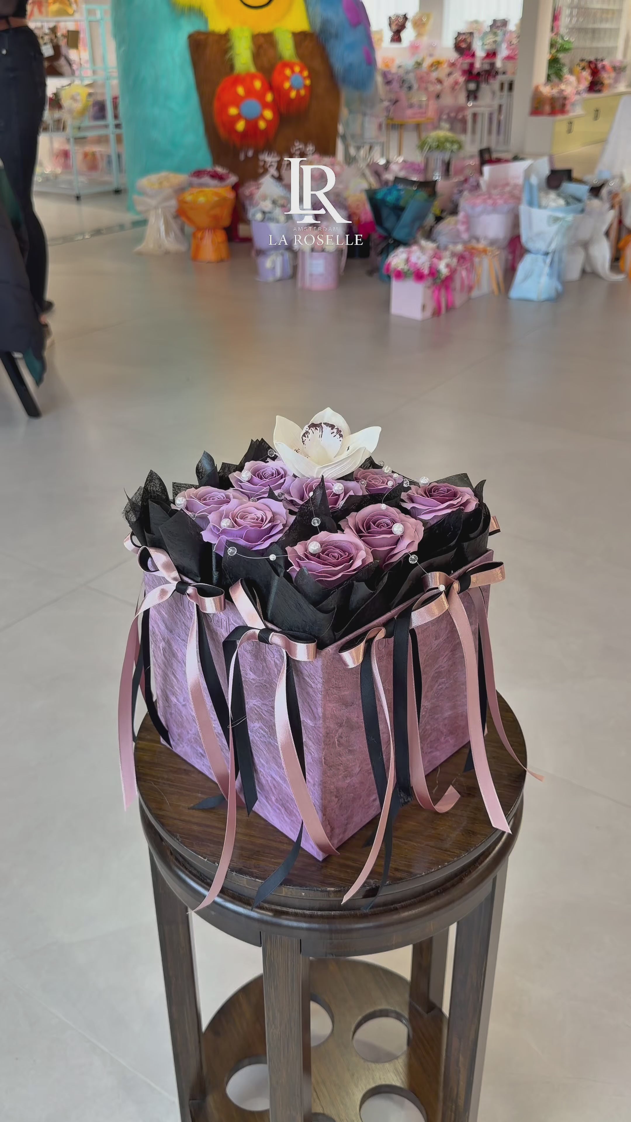 Lavender Rose Orchid Box