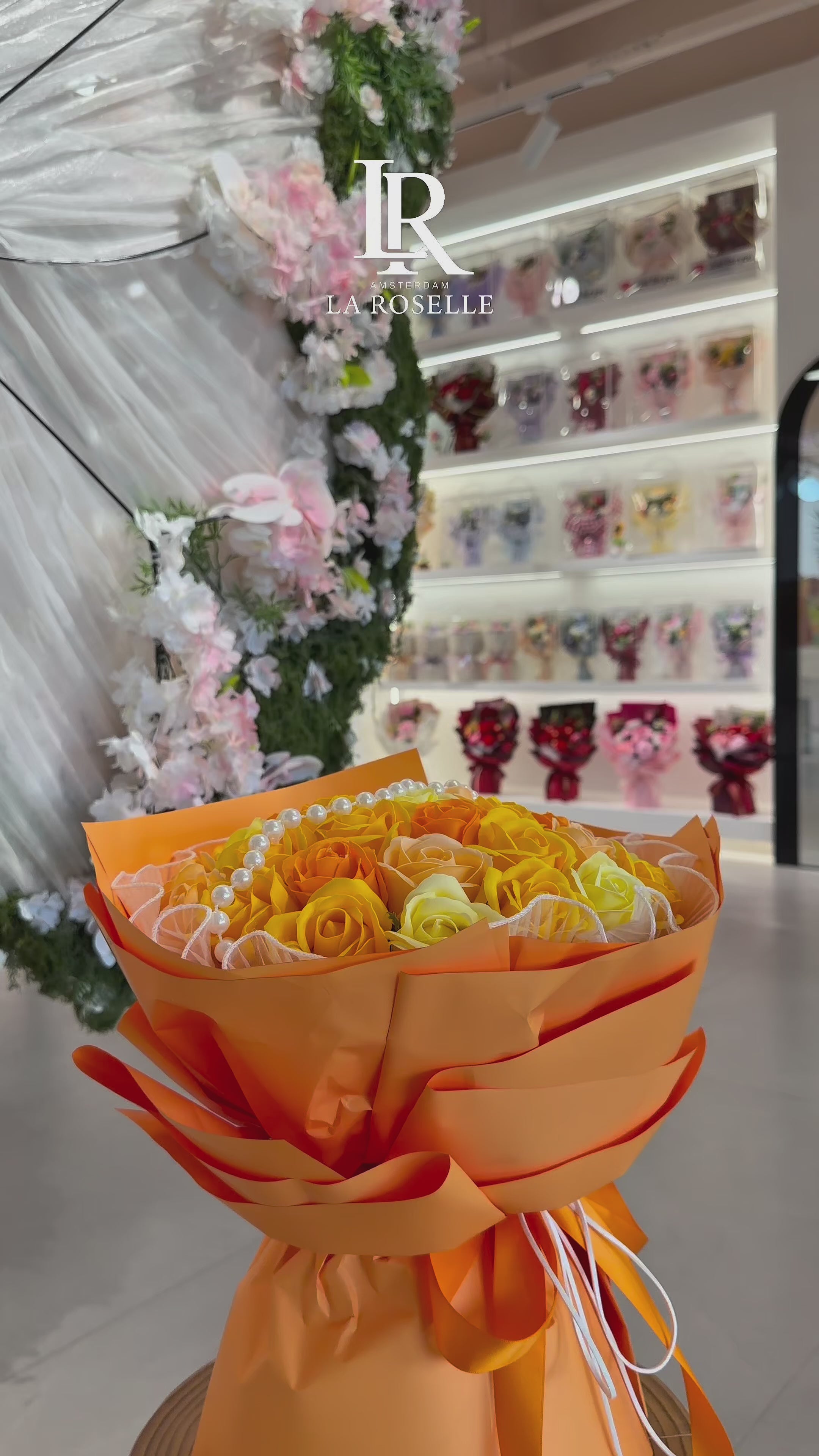 Sunset Rose Bouquet