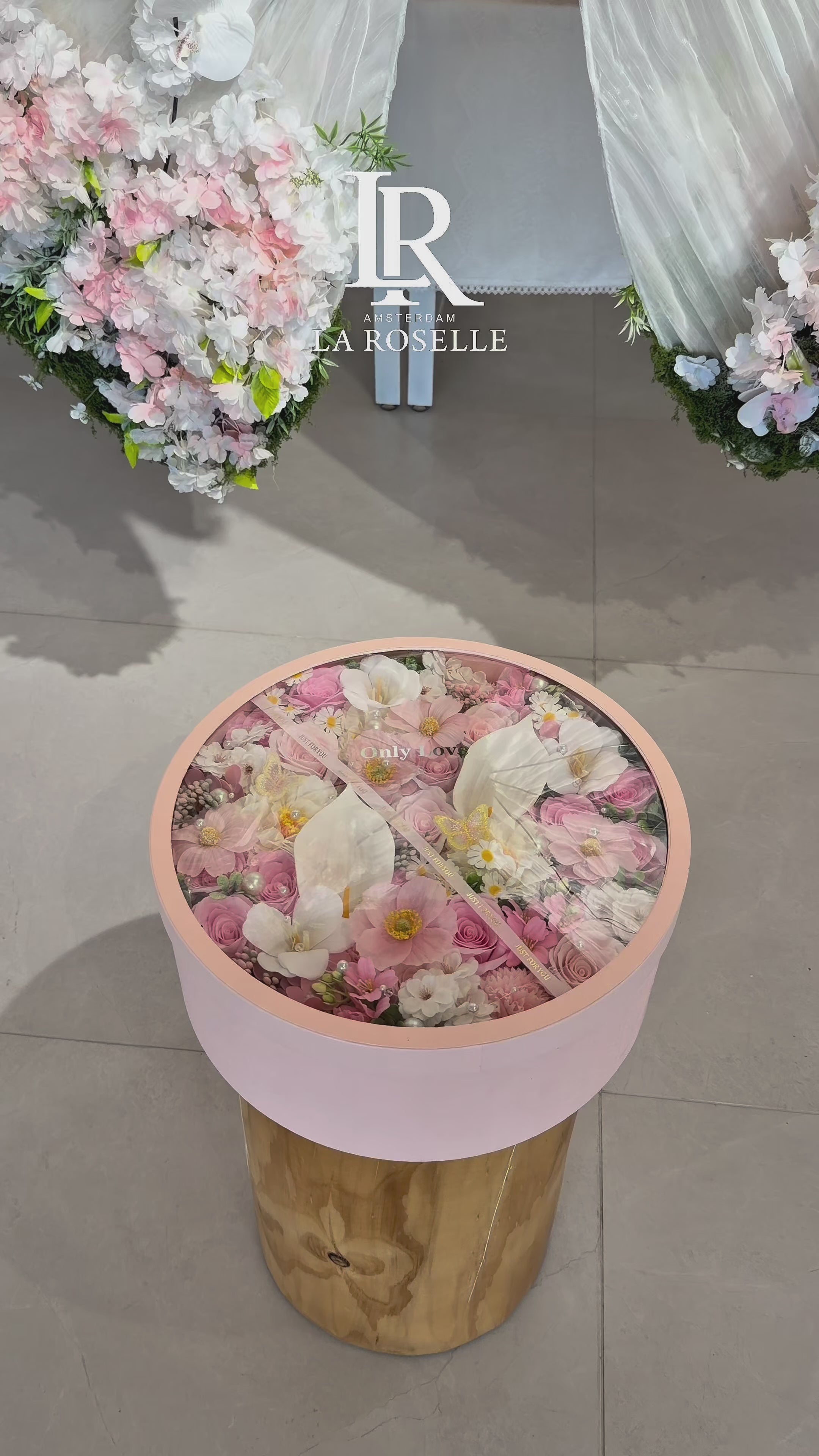 Pink Butterfly Garden Flower Box