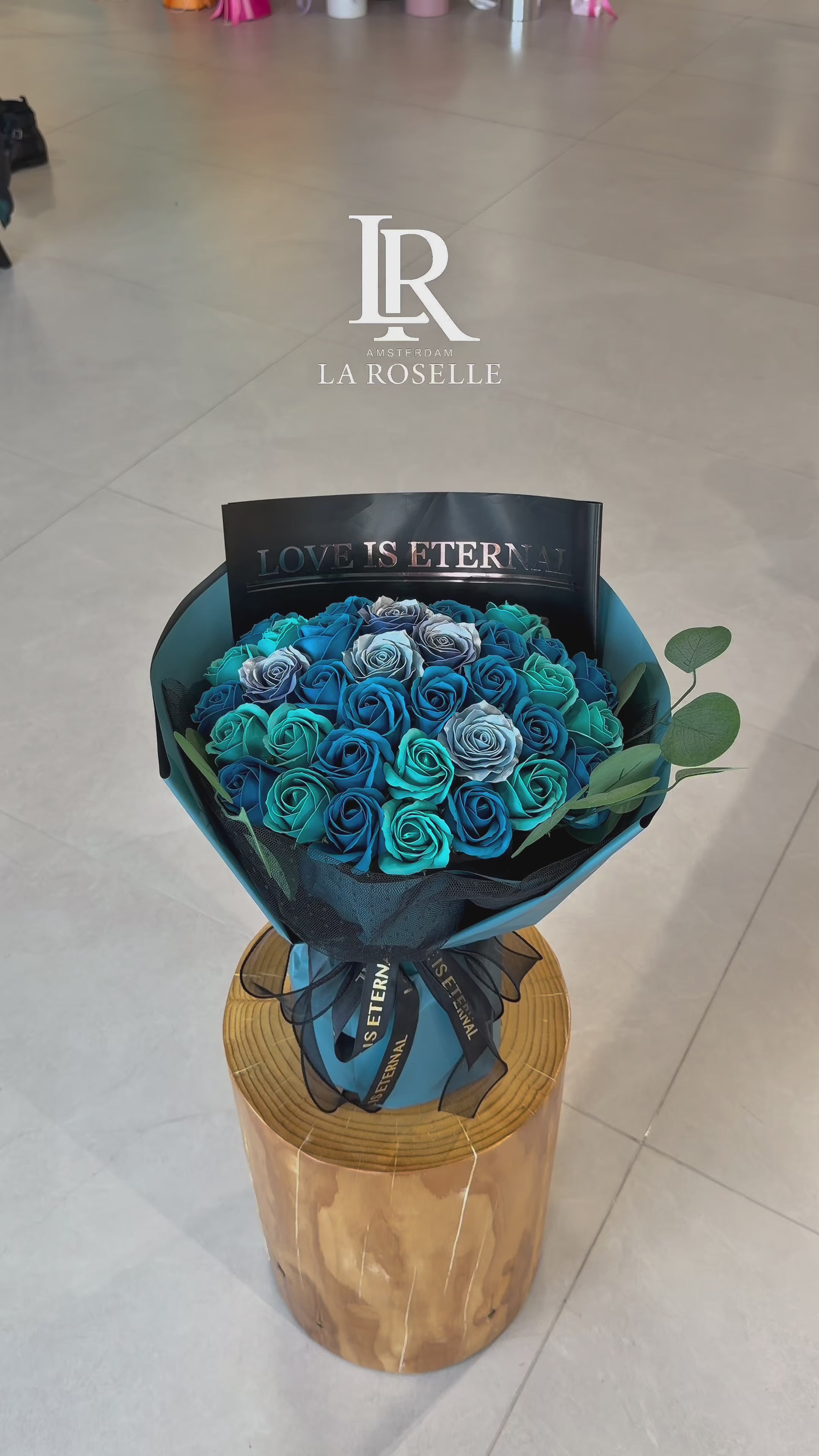 Blue Rose Bouquet 49 Roses