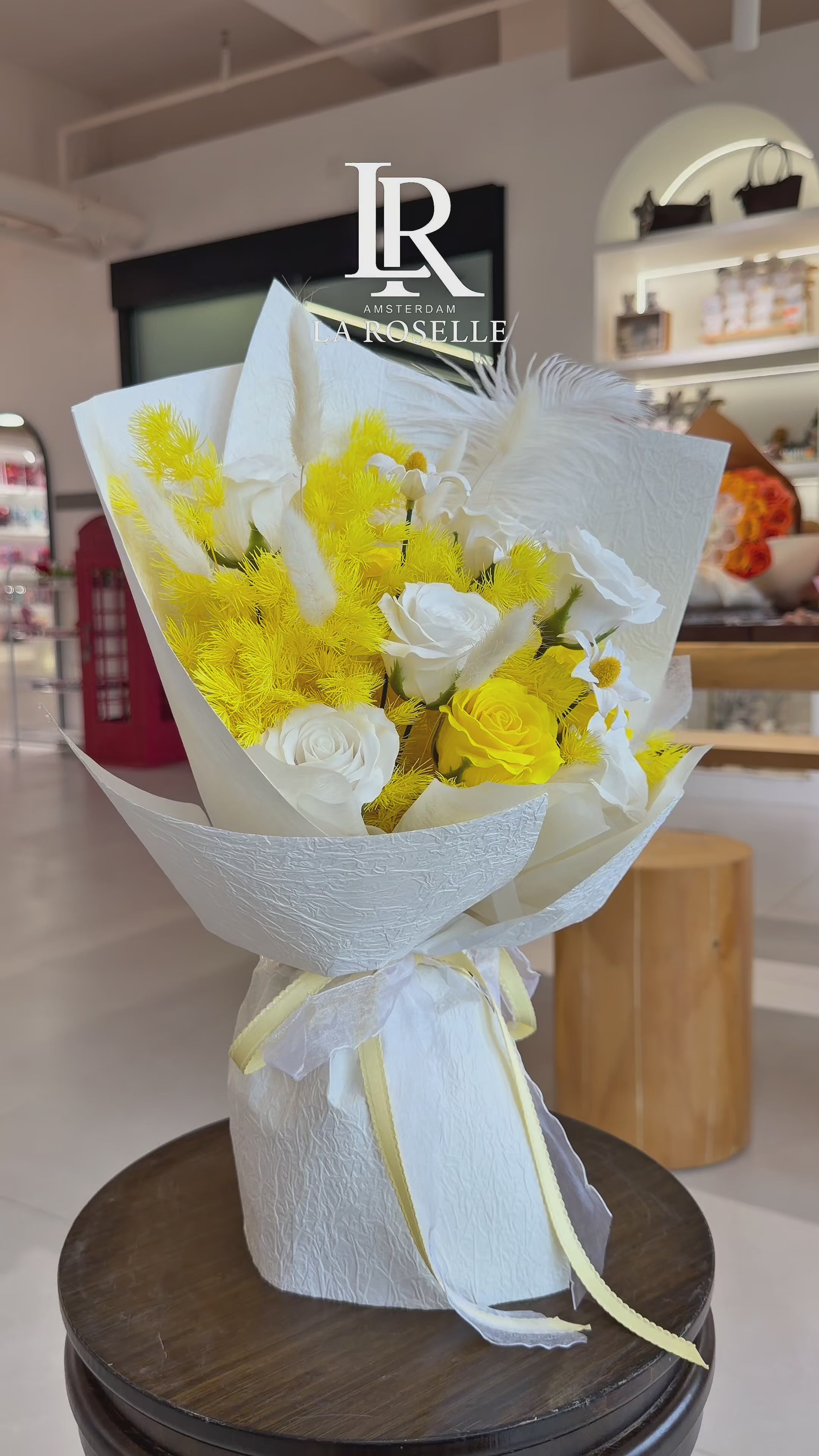 Sunshine Elegance Preserved Rose Bouquet