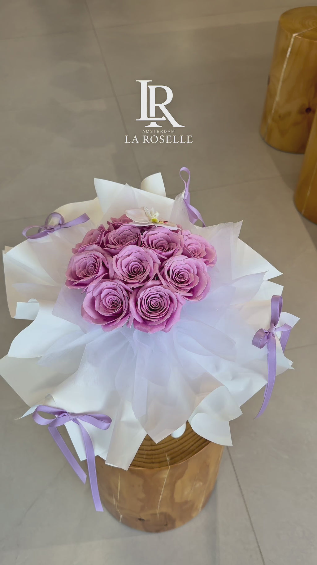 Pink Orchid Rose Bouquet