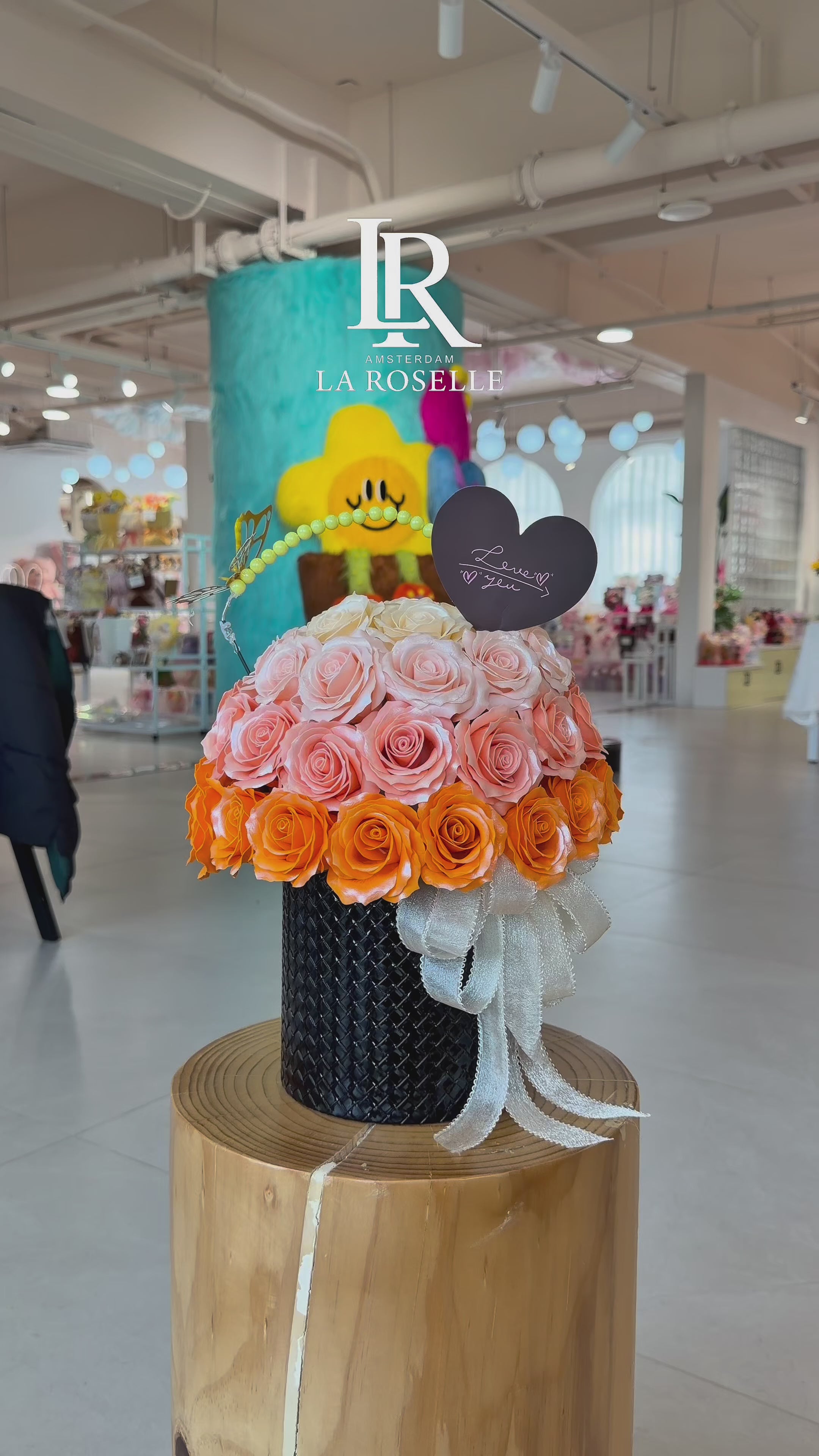 Peach Sunset Rose Luxury Box